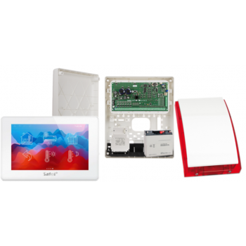 ZESTAW ALARMOWY SATEL INTEGRA 128 PLUS + INT-TSH2-W + OPU-3P + AWT800 + 17Ah + SYRENA SP-4001R